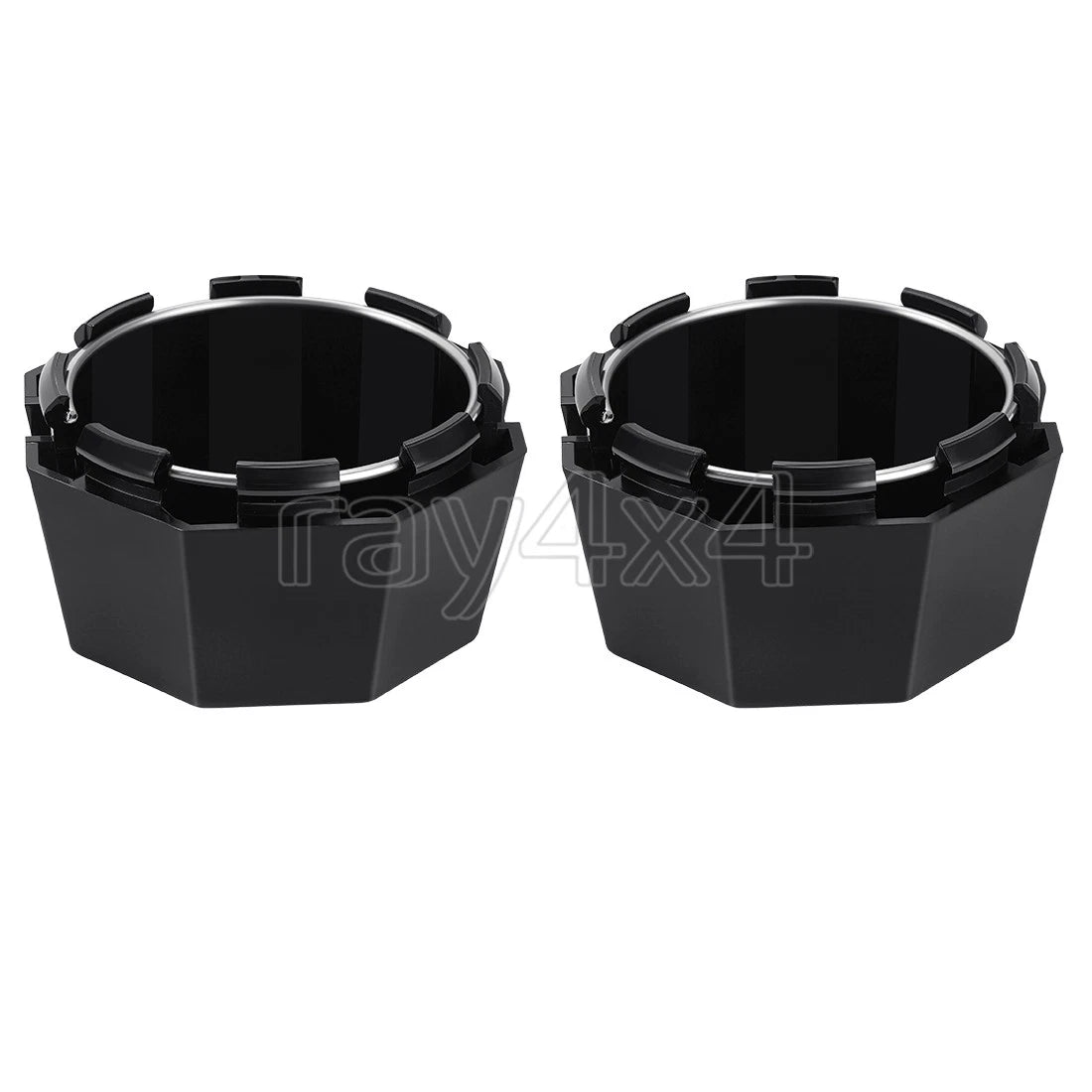 2 Matte Black Hub Caps for Polaris Sportsman 570 (Only TO 6/20/2024) 5451374-458