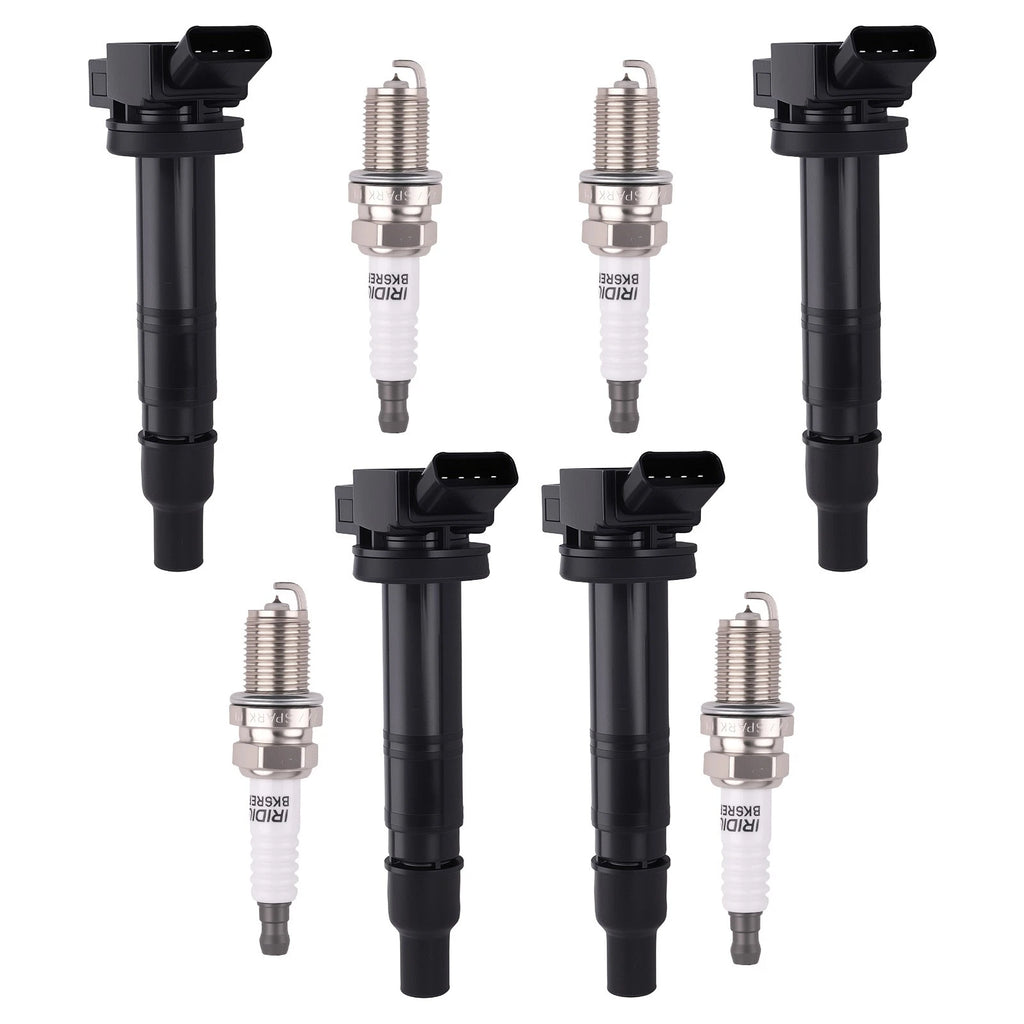 Set of 4 Ignition Coils & Spark Plugs for Toyota Matrix Corolla Camry 2.4L (2006–2012)