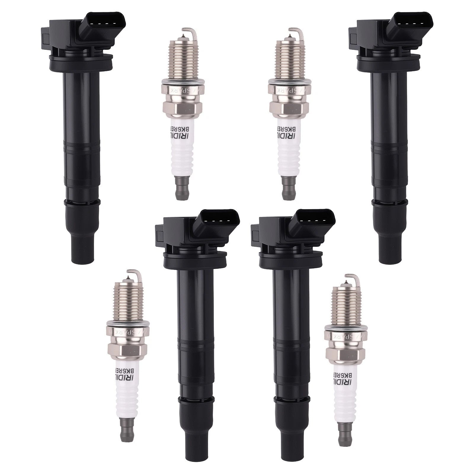 Set of 4 Ignition Coils & Spark Plugs for Toyota Matrix Corolla Camry 2.4L (2006–2012)