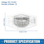 2X LED License Plate Light No. 34101-S60-013 for Honda CR-V (2007–2012)