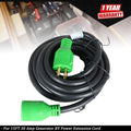 30 Amp RV Power Extension Cord for Generator (15FT)