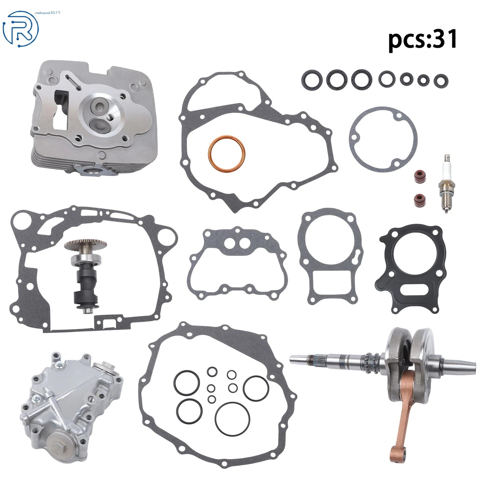 Engine Crankshaft & Cylinder Head Set for Honda TRX250