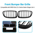 Gloss Black Front Kidney Grille for BMW 3 Series (2009–2012)