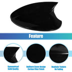 1 Pair Door Wing Rearview Mirror Cover Cap Black for BMW 330xi (2005–2006)