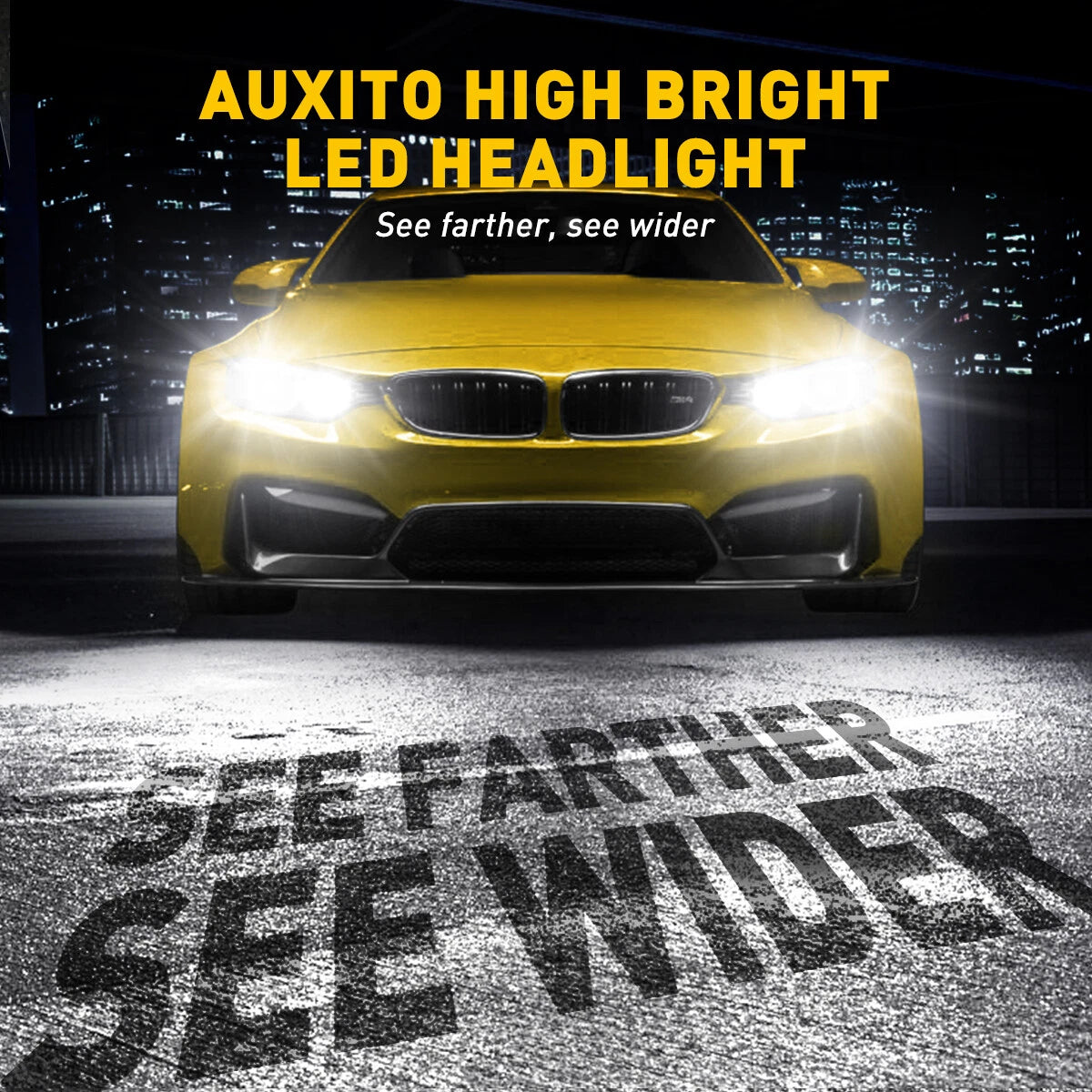 2X LED Headlight H11 Low Beam Bulbs for Make Model