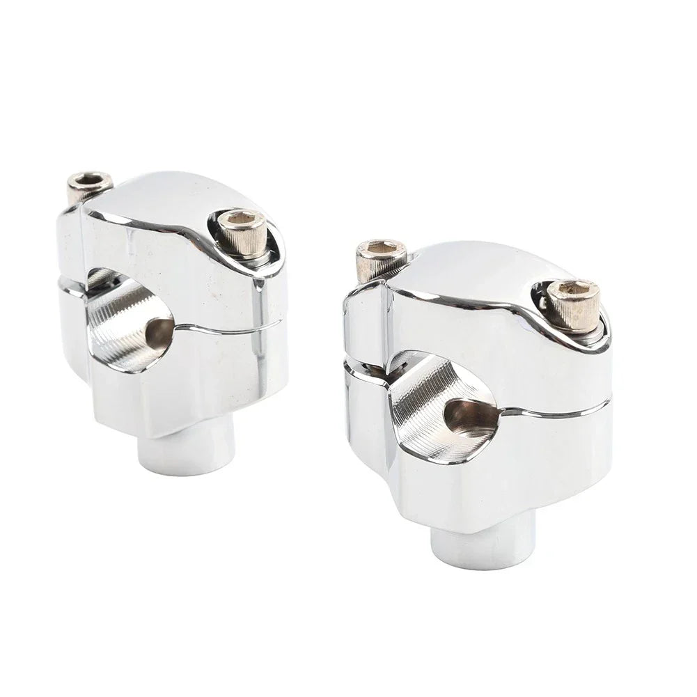1.65" Tall Handlebar Riser Mount Clamp for Harley Dyna Softail Sportster