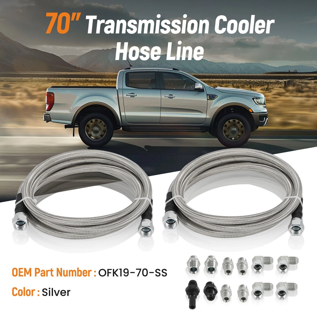 Transmission Cooler Hose Fitting for Chevy GM 4L80E (70")