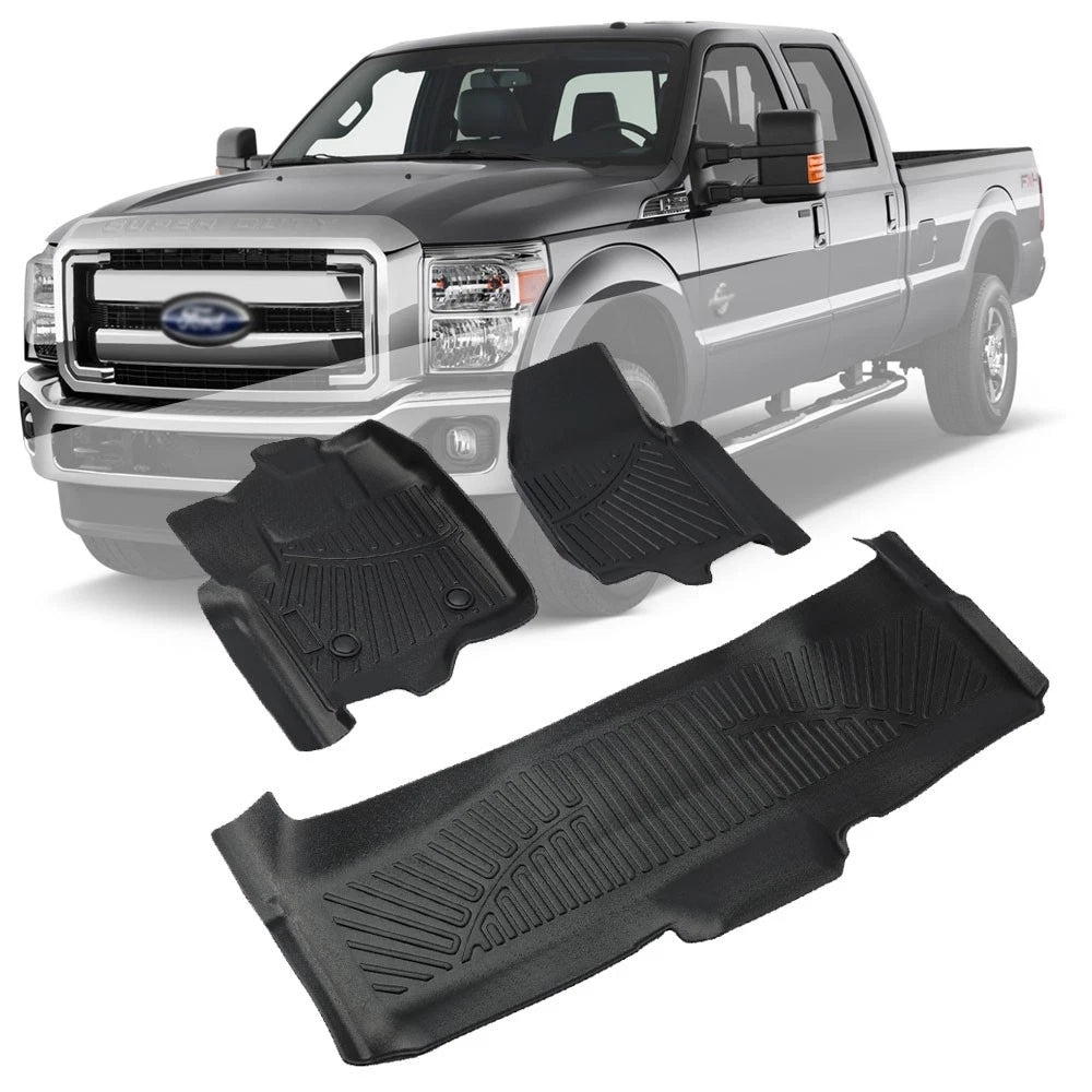 3D TPE Floor Mat Liner for Ford F-250/F-350/F-450 Super Duty (2012–2016)