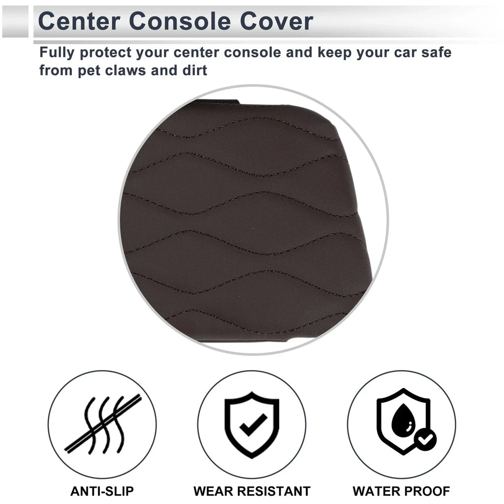 Center Console Cover with Storage Bag for BMW X5 G05 (2019 - 2023) Dark Brown