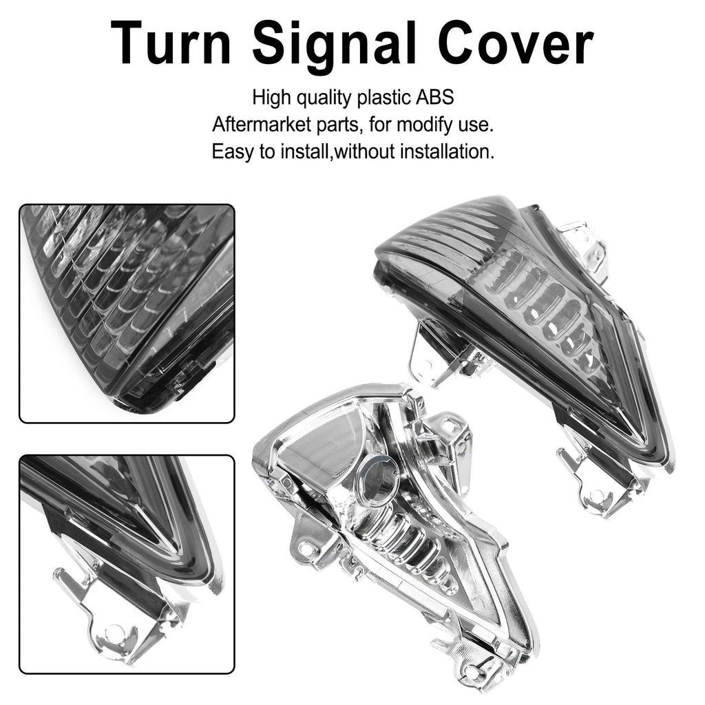 Front Turn Signal Covers for Kawasaki ER-6N EX650 Ninja 650 400R EX400 (2006–2018) Smoke