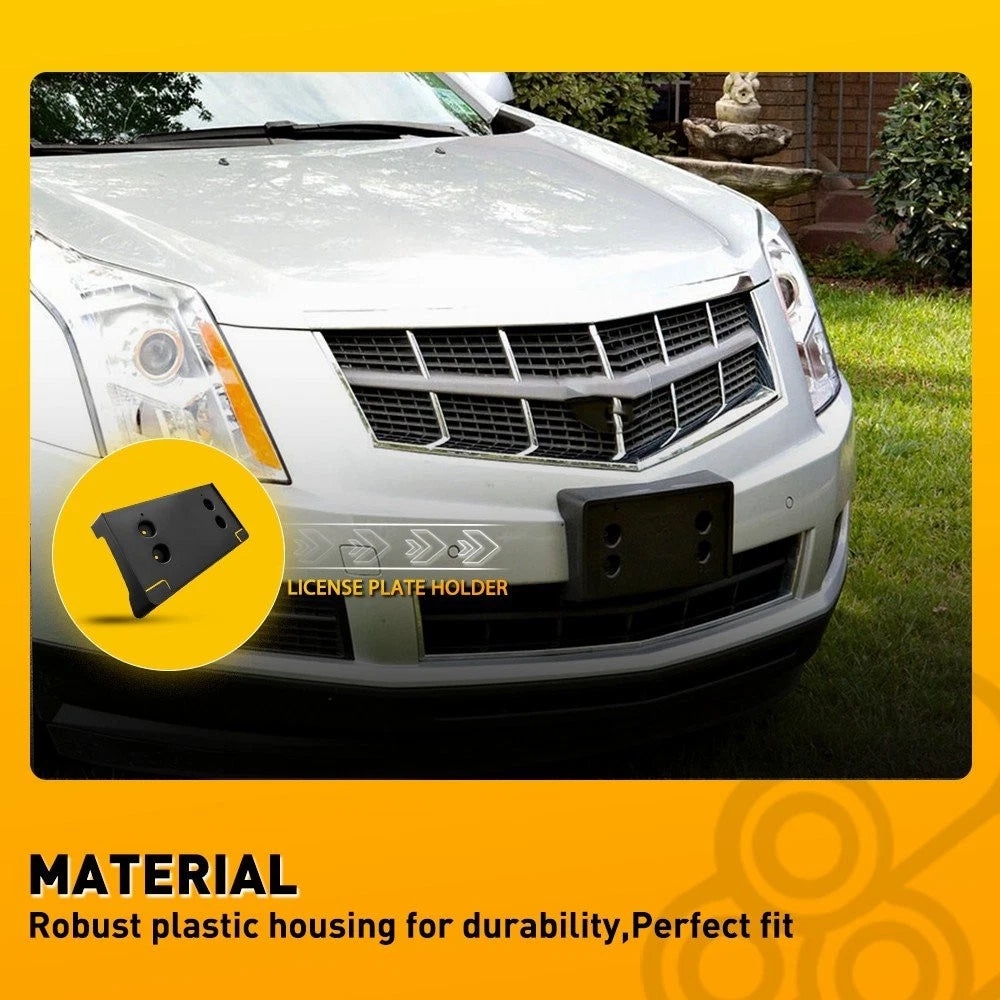 Front License Plate Frame Holder Bracket for Cadillac SRX (2010–2016)