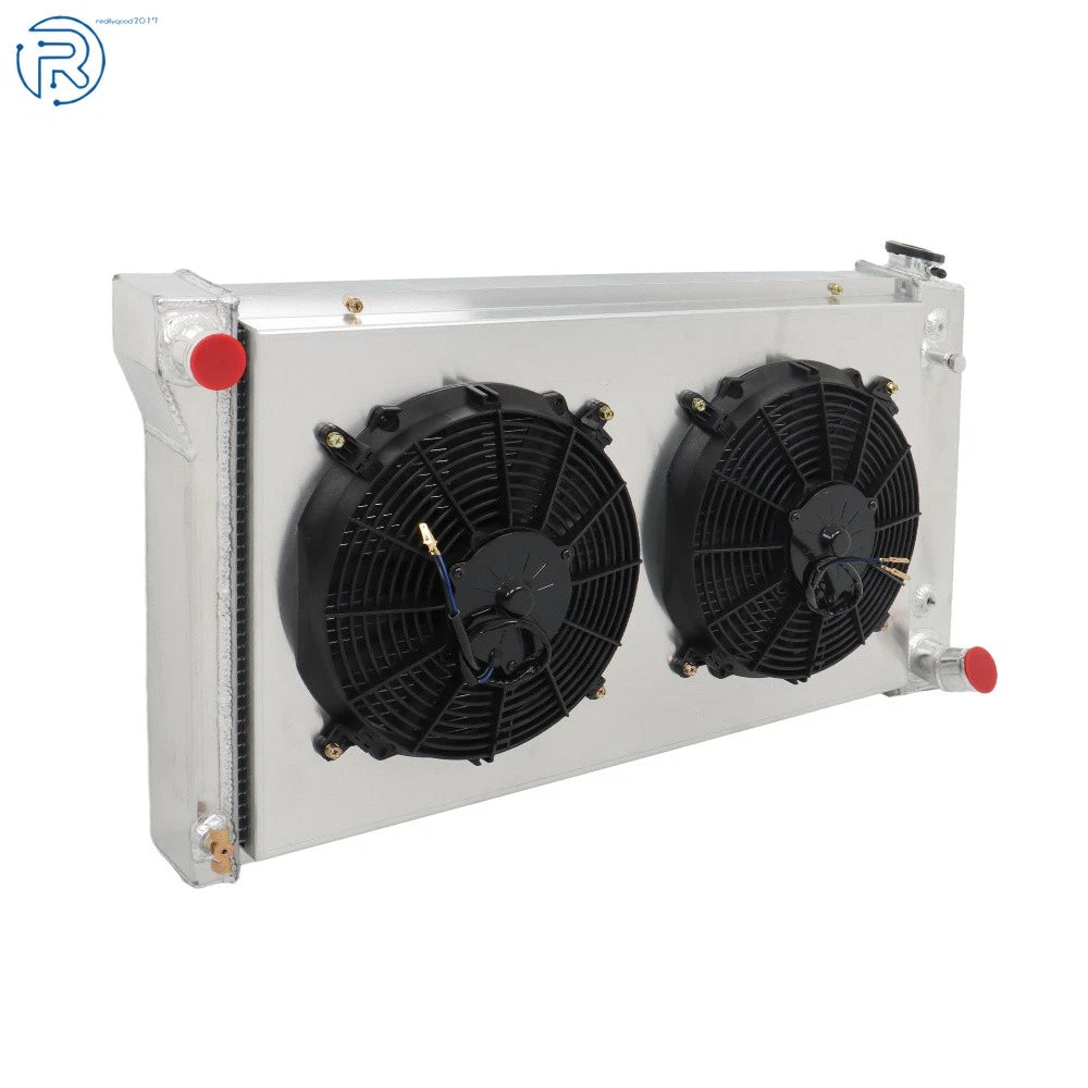 4 Row Radiator + Fan Shroud for Chevy C/K 10 20 30 Pickup Suburban (1967–1972)