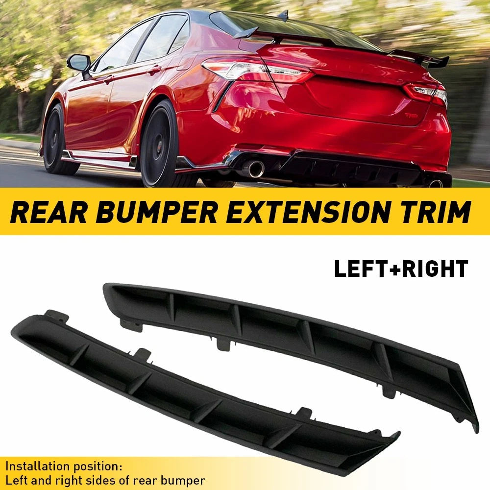 Pair of Rear Bumper Extension Trim Molding LH & RH for Toyota Camry (2018–2021)