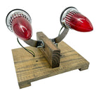 Tail Lights Pair with Heavy Duty Brackets for 1959 Cadillac