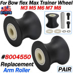 Set of 2 Wheel Replacement Arm Rollers for Bowflex Max Trainer M3 M5 M6 M7 M8 (8004550)