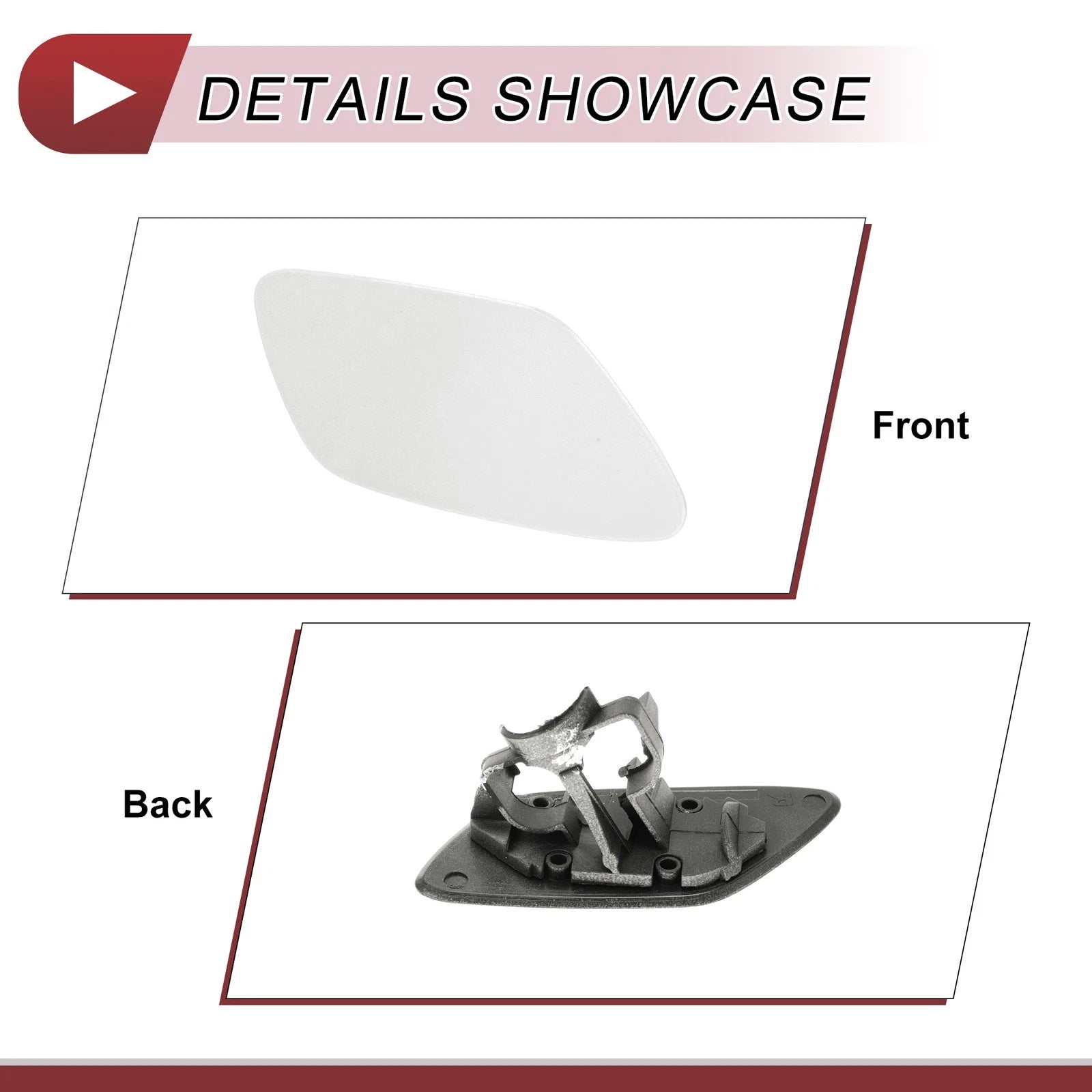 Bumper Headlight Washer Nozzle Cover Cap 51117231080 for BMW Z4 (2009–2016)