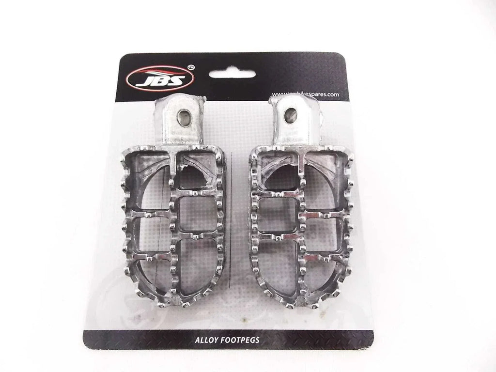 Yamaha XT600 84-95 Silver Foot Pegs  Left Right Pair