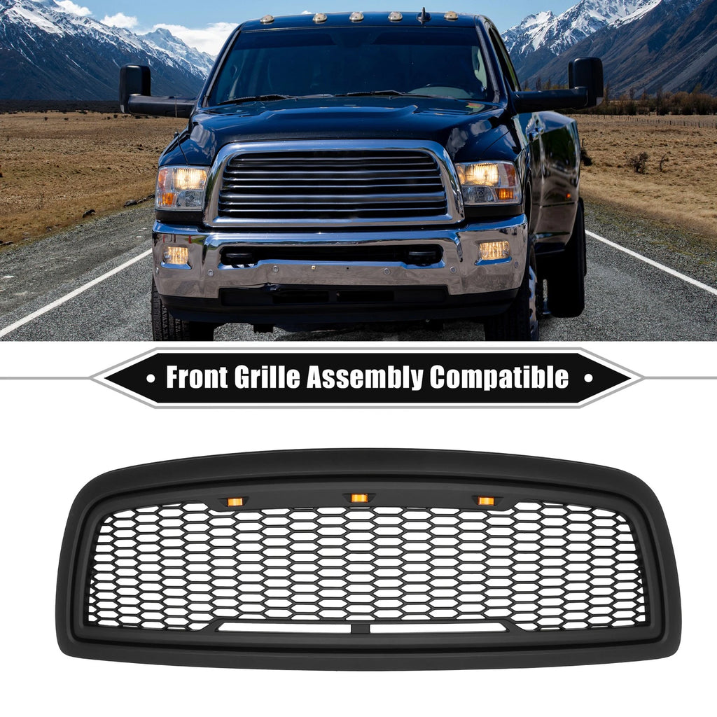 Front Grille Assembly with LED Lights for Dodge Ram 1500 (2009–2010)
