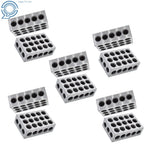 Set of 2 Ultra Precision 1-2-3 Blocks for Machinists (23 Holes)