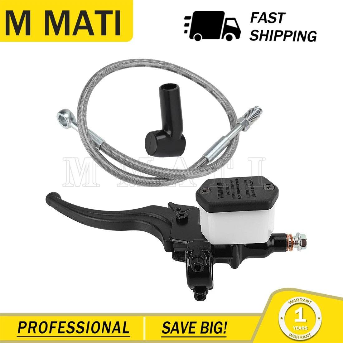 Front Brake Master Cylinder w/Line for Polaris Sportsman 500, Magnum, Worker (2000–2007)