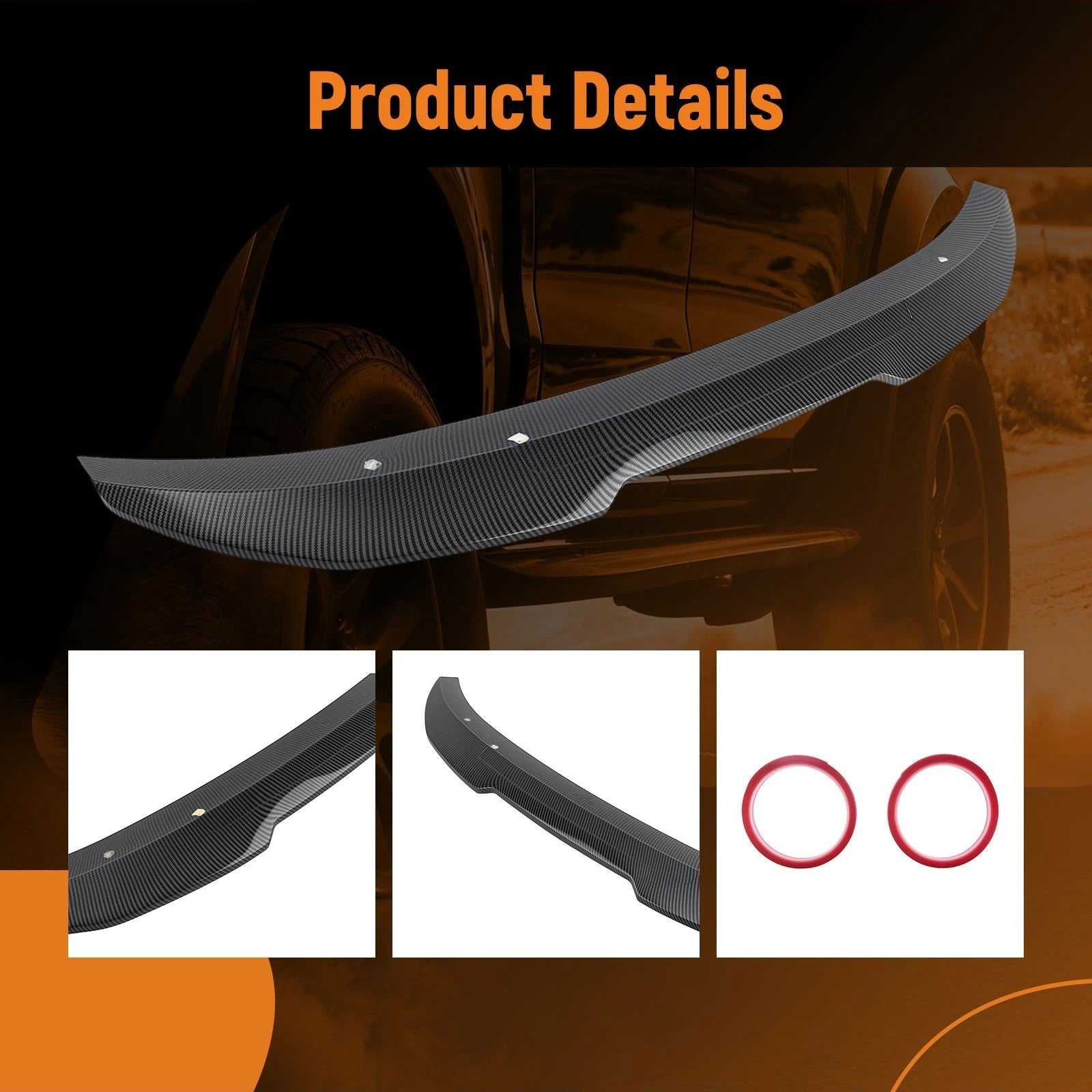 Rear Trunk Spoiler Wing Lip for BMW 4 Series F32 Coupe (2014–2020) Carbon Fiber