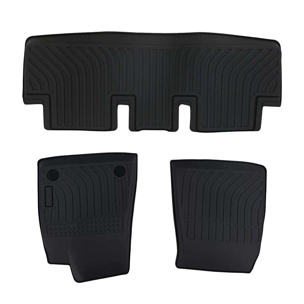 Black All-Weather Floor Mats for Tesla 3 (2017–2023) TPE Rubber Heavy Duty
