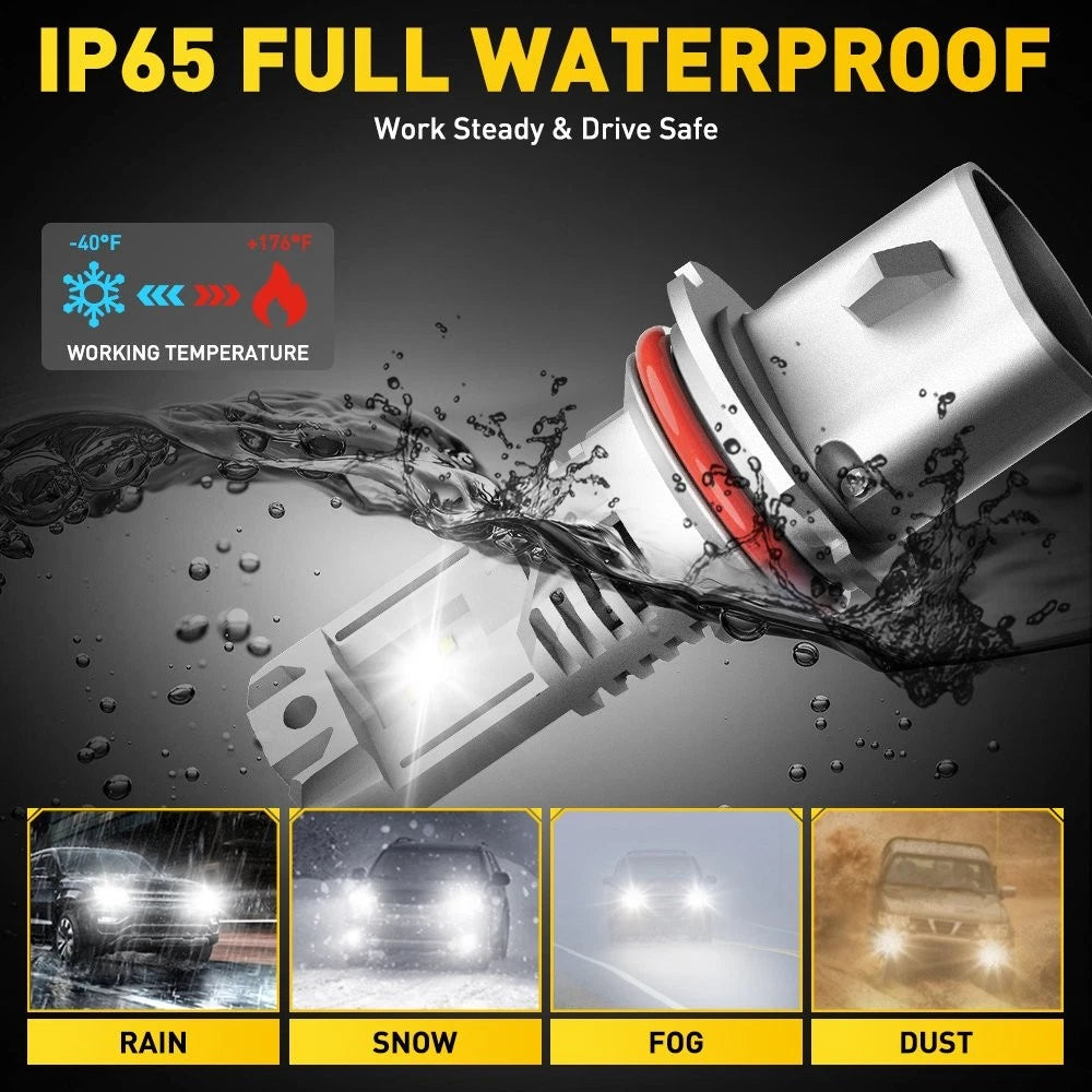 2X AUXITO M3 9004 LED Headlight Bulbs for