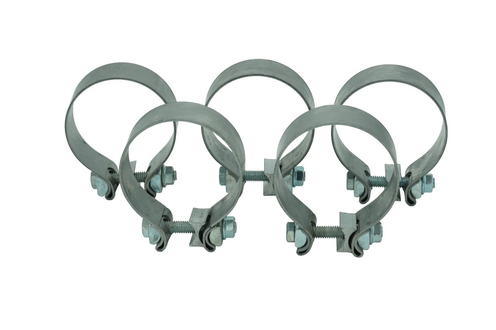Set of 5 Stainless Steel Exhaust Pipe Clamp Sleeves for Make Model (YYYY–YYYY)