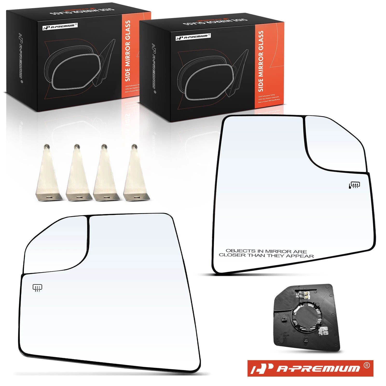 Power Mirror Glass Pair with Spotter & Heated for Ford F-150 (2018–2020)