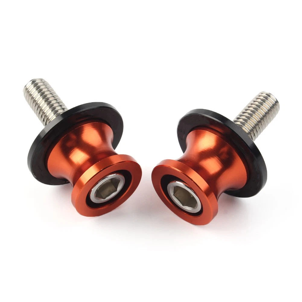 Swingarm Slider Stand Screws 8MM for Kawasaki ZX6R (2012–2021) Orange CNC