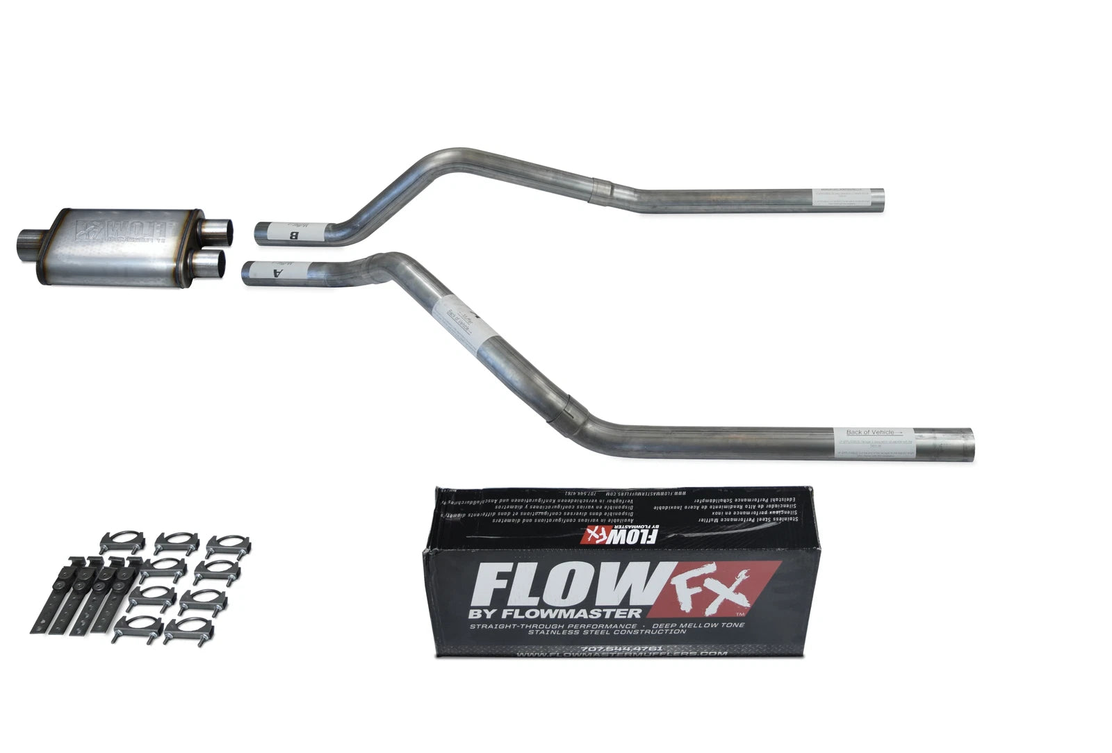 Dual Exhaust Kit for Chevy Blazer (2000–2004) 2.5" Flowmaster FX