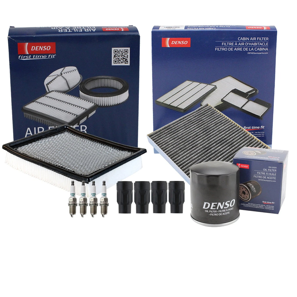 Tune Up Kit 4 Spark Plugs & Boots for Dodge Journey 2.4L L4 (2009–2019)