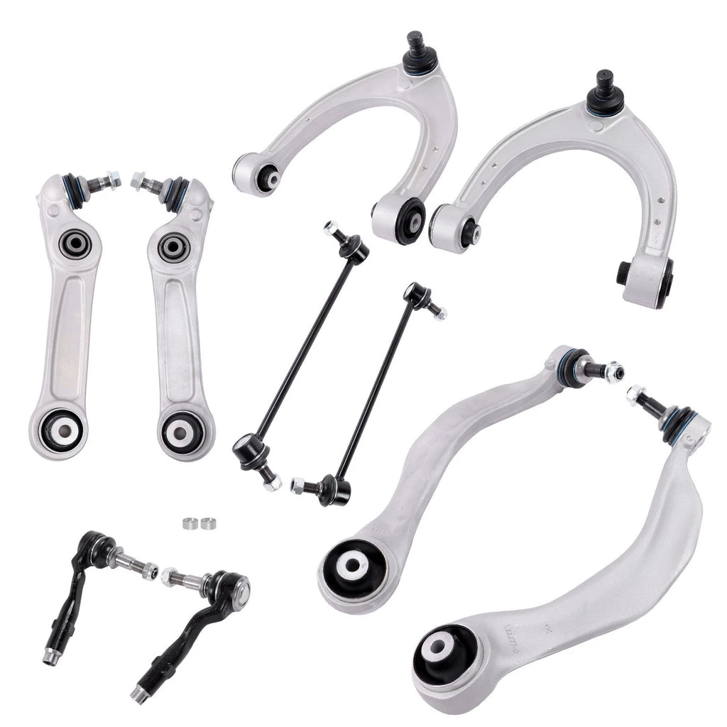 Set of 10 Front Control Arms & Ball Joint Assembly Sway Bar Link for BMW 528i 535d 535i