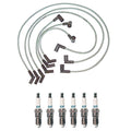 Denso 8mm Wire Set & 6 Iridium TT Spark Plugs Kit for Ford Mustang (1994–2004)