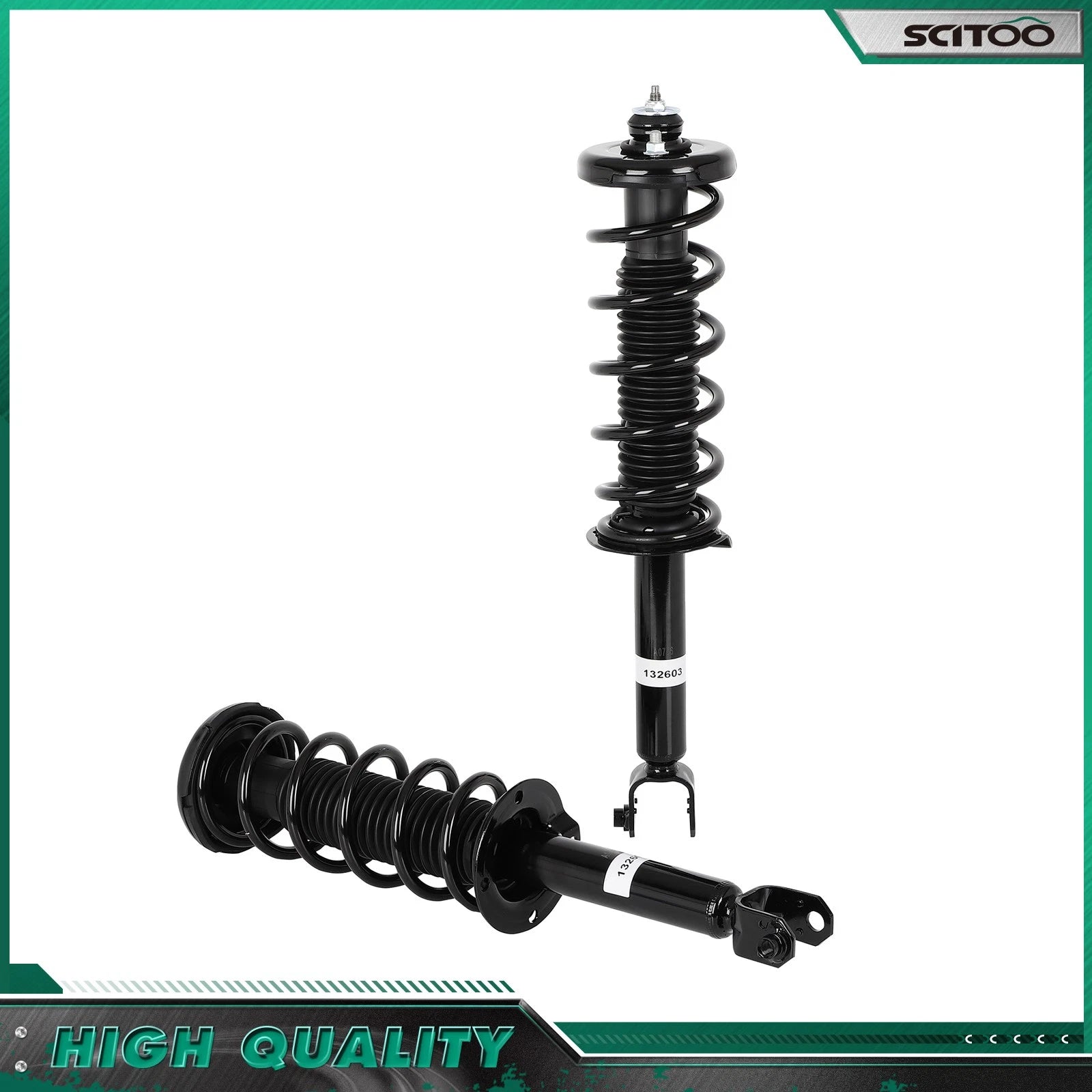 Rear Complete Struts w/ Coil Springs Assembly for Acura TSX TL (2009–2012)