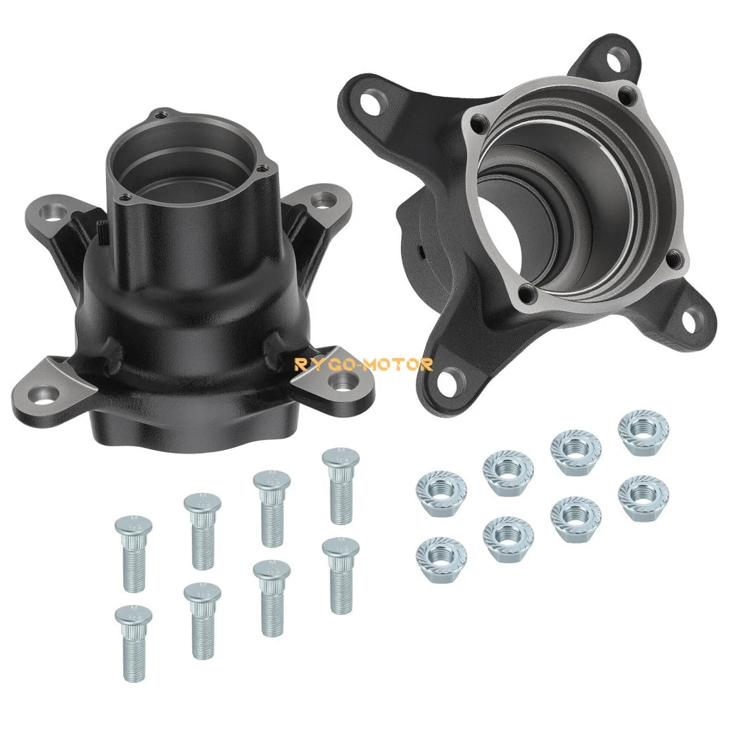2 Front Wheel Hubs Kit for Polaris Xplorer Worker Big Boss Ranger Sportsman 500 (1996–2006)
