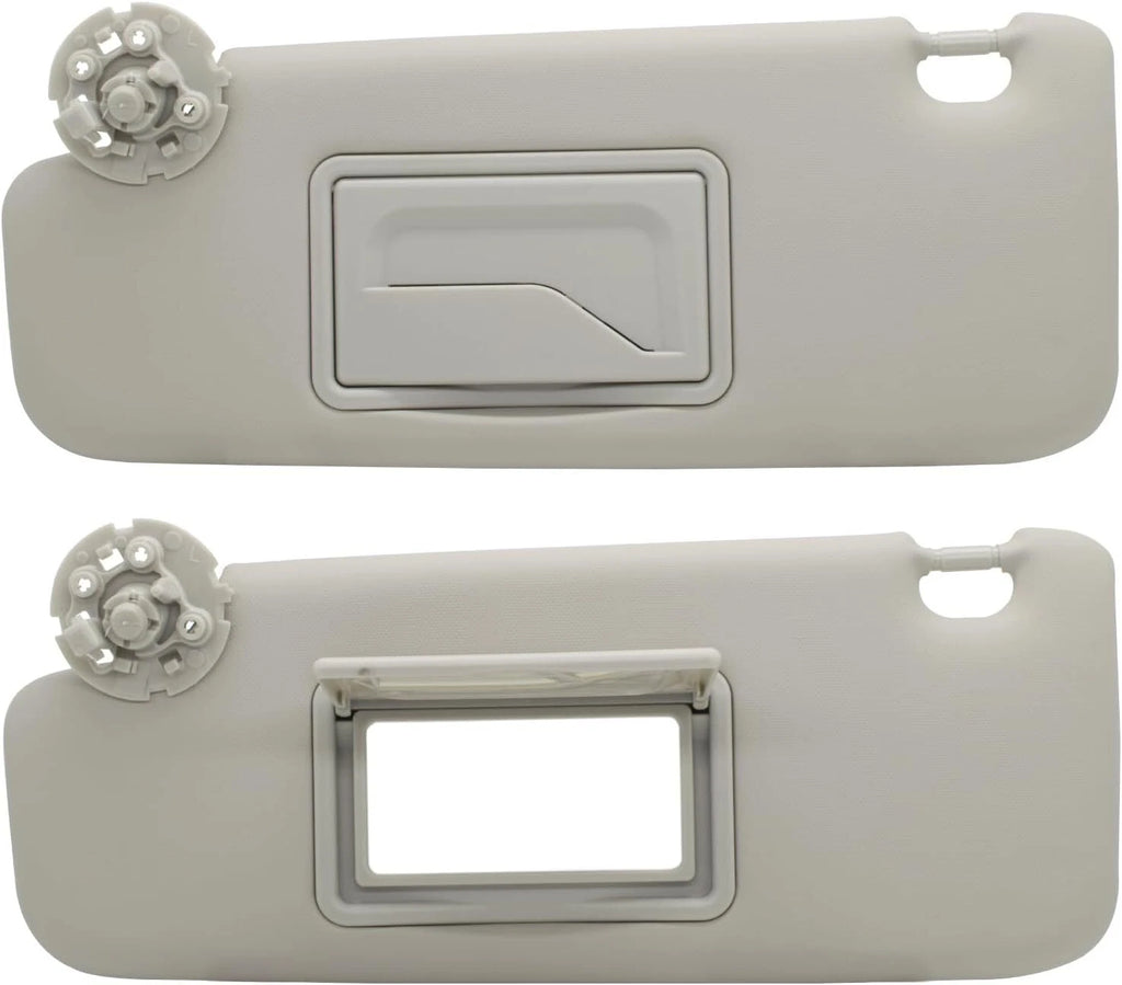 Sun Visor Set for Chevy Cruze (2017–2018) - Gray, Left & Right, w/Mirror