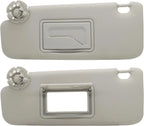 Sun Visor Set for Chevy Cruze (2017–2018) - Gray, Left & Right, w/Mirror
