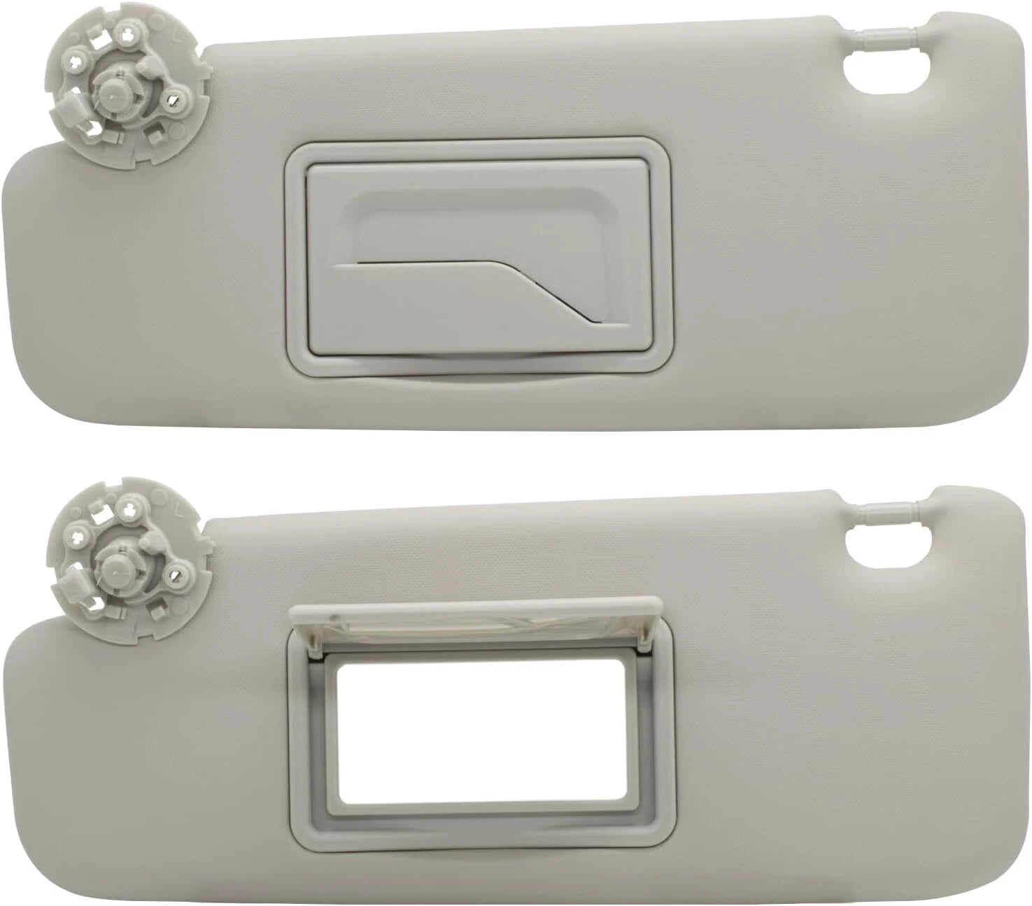 Sun Visor Set for Chevy Cruze (2017–2018) - Gray, Left & Right, w/Mirror