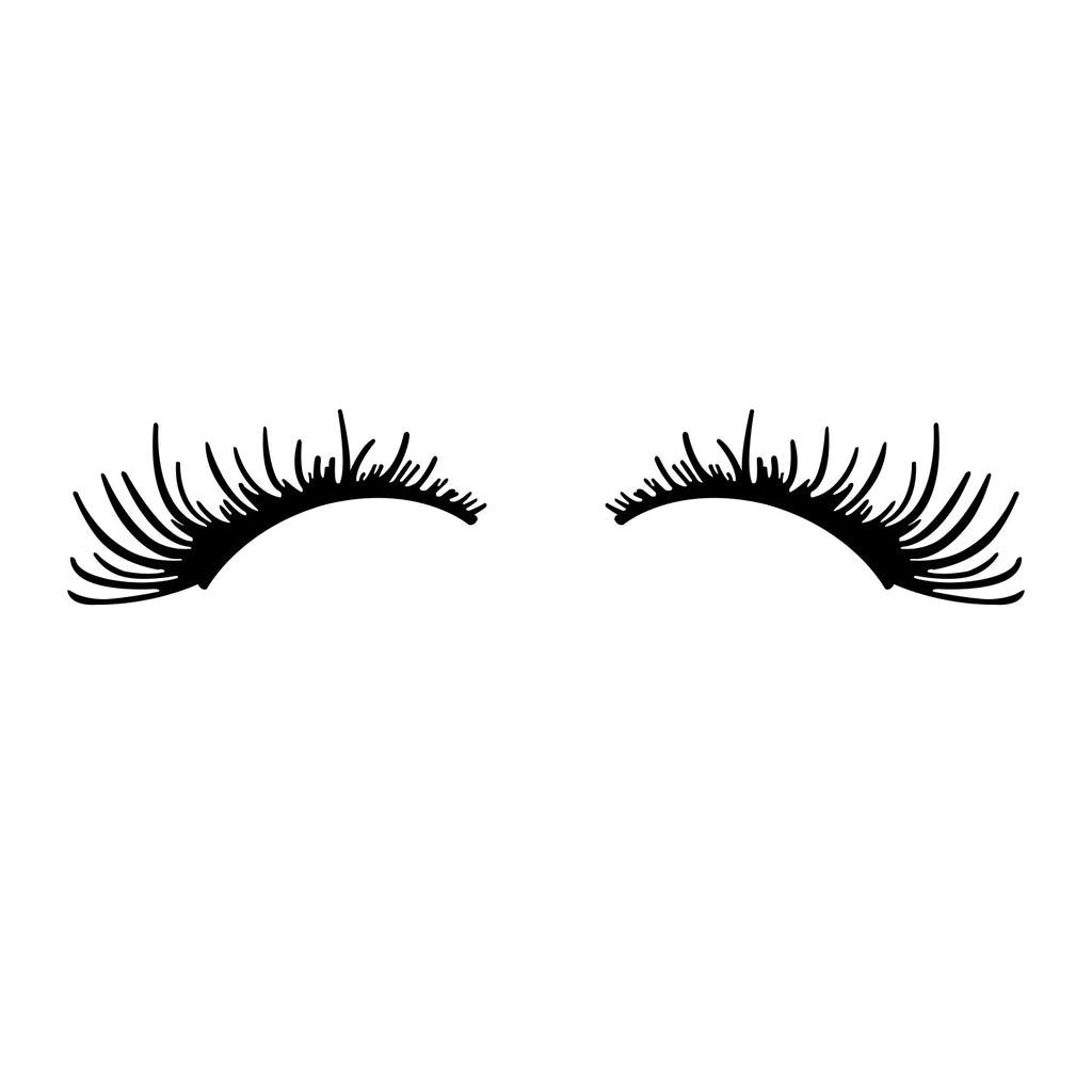 Long Lasting Vinyl Eyelash Stickers for Universal Fit (17.95" x 8.11")