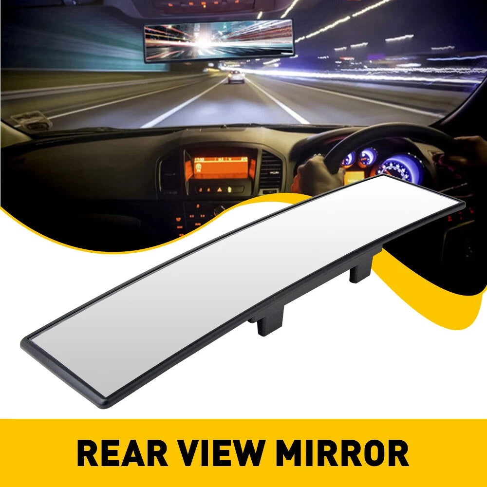 300mm Wide Angle Rear View Mirror for Universal Fit (Clear Tint)