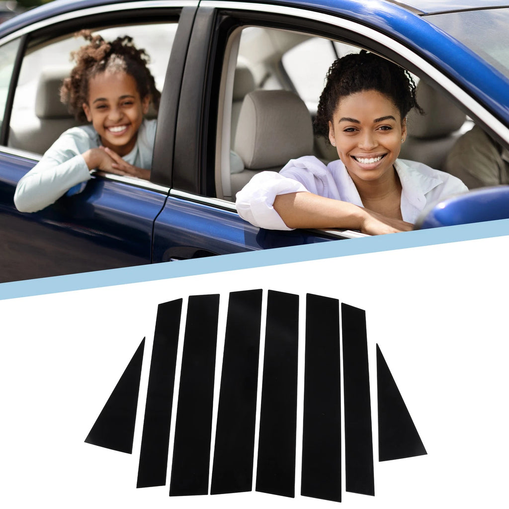 8 Pcs Window Trim Cover for Honda CR-V (2023) Black