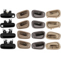Set of 4 Door Handles for Toyota Corolla (1998–2002) - Black/Brown