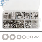 304 Stainless Steel Flat Washers Assortment Kit for Plumbing & Construction