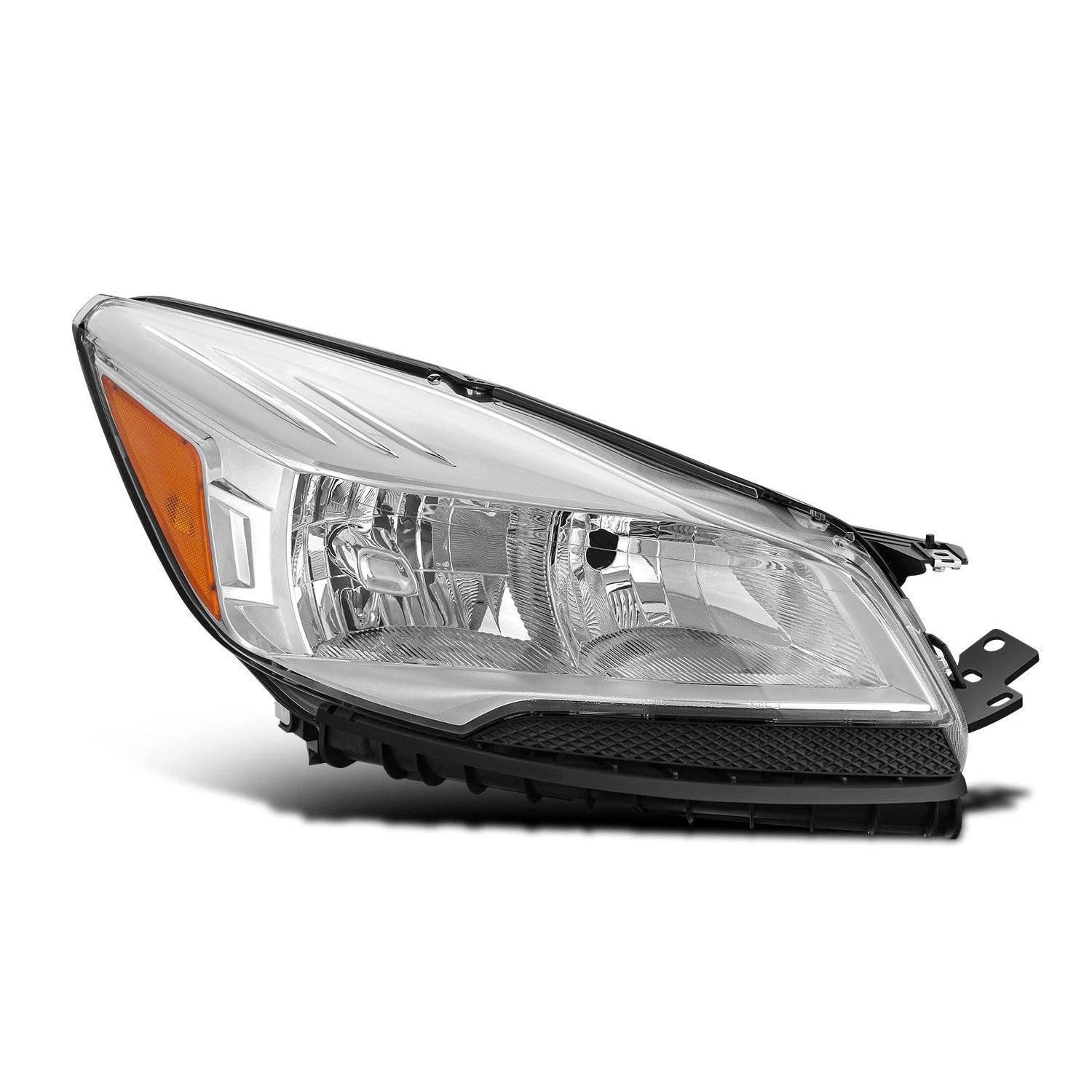 Passenger Side Chrome Amber Headlight for Ford Escape (2013–2016)
