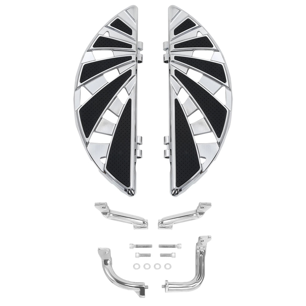 Chrome Rider Driver Floorboards for Harley Touring (2014–2024)