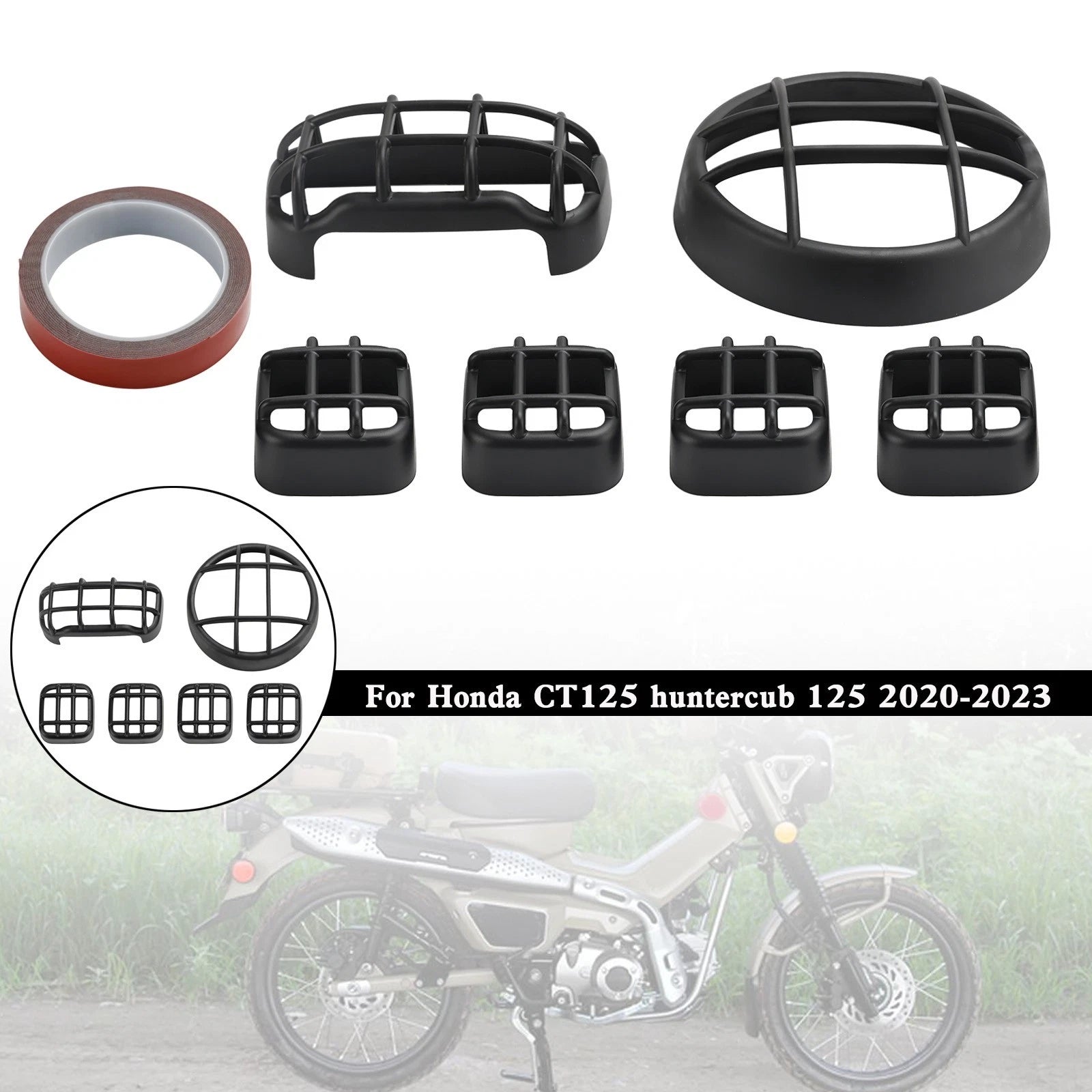 Headlight Taillight Turn Signal Guard Cover for Honda CT125 (2020–2023)