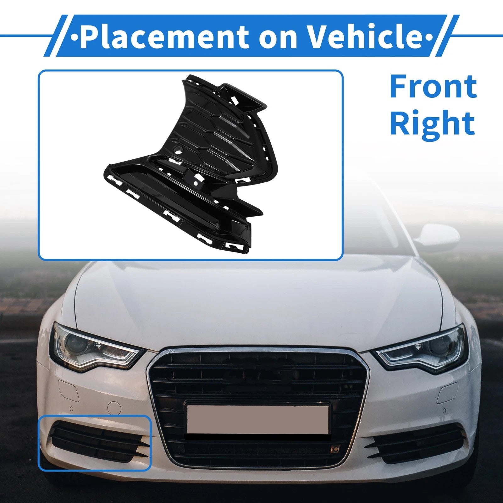 1Pc Fog Light Grill for Chevrolet Equinox (2022–2024) No. 84859001