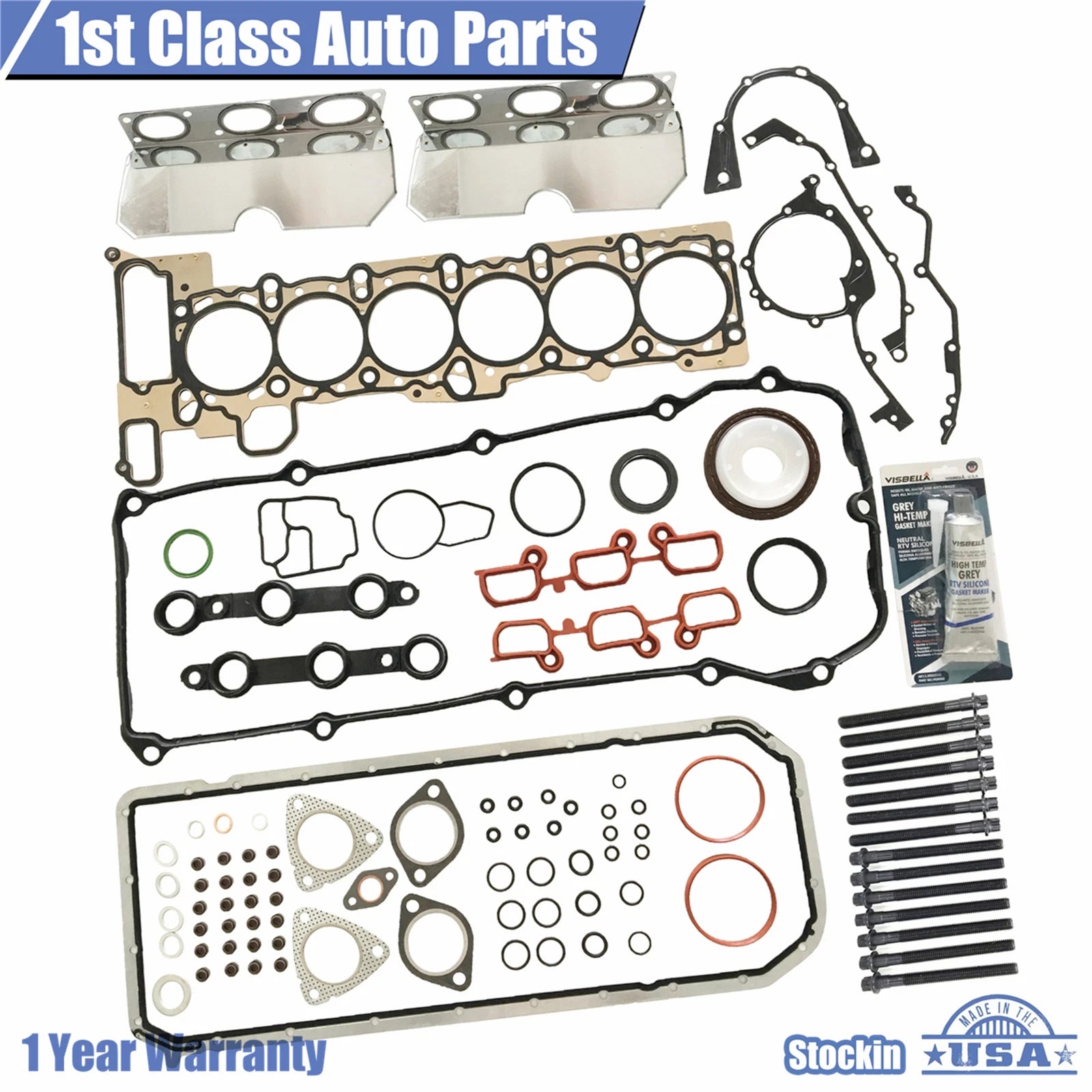 Gasket Set & Head Bolts for BMW 330Ci 325Ci X3 Z4 (2000–2006)