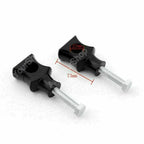 Set of 2 Black 7/8" 22mm Bar Clamp Risers for Dirt Bike ATV Quad